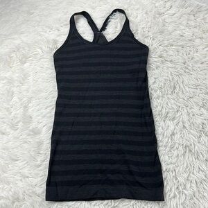 Lululemon Ebb To Street Tank Heathered Black